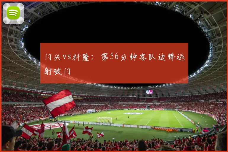 门兴vs科隆：第56分钟客队边锋远射破门